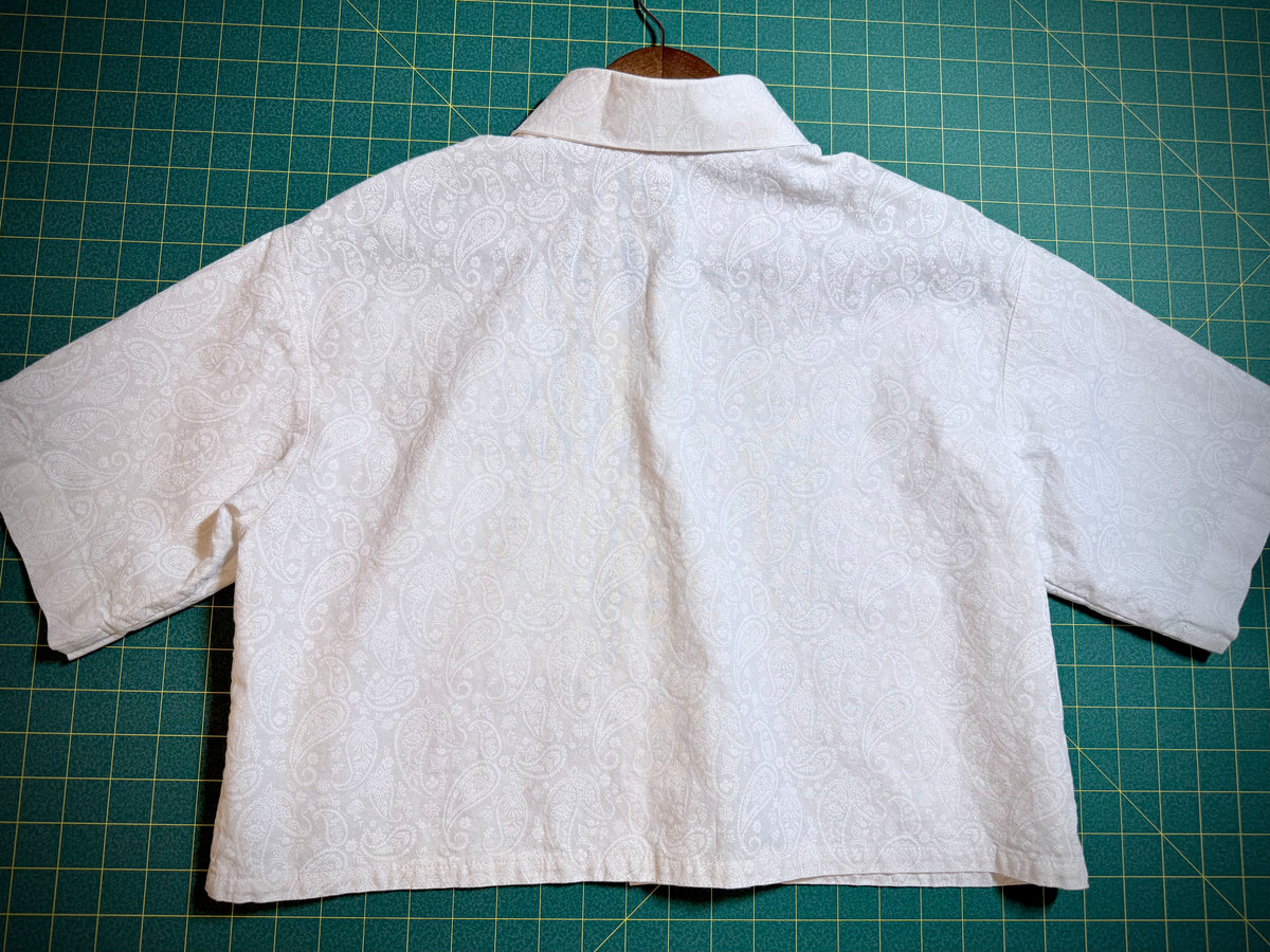 Ivory Paisley Studio Button-up
