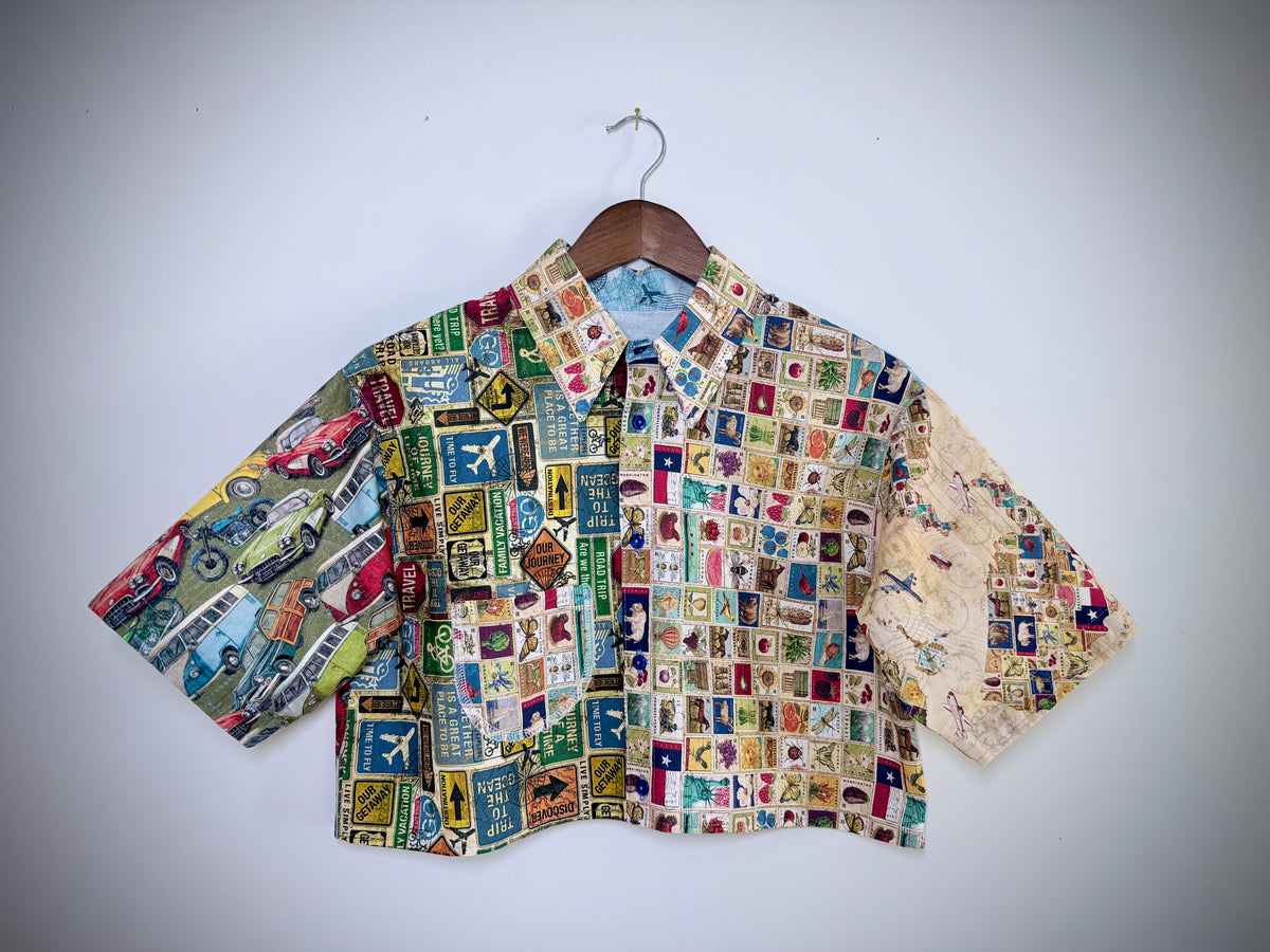 Traveler's Patchwork Studio Button-Up