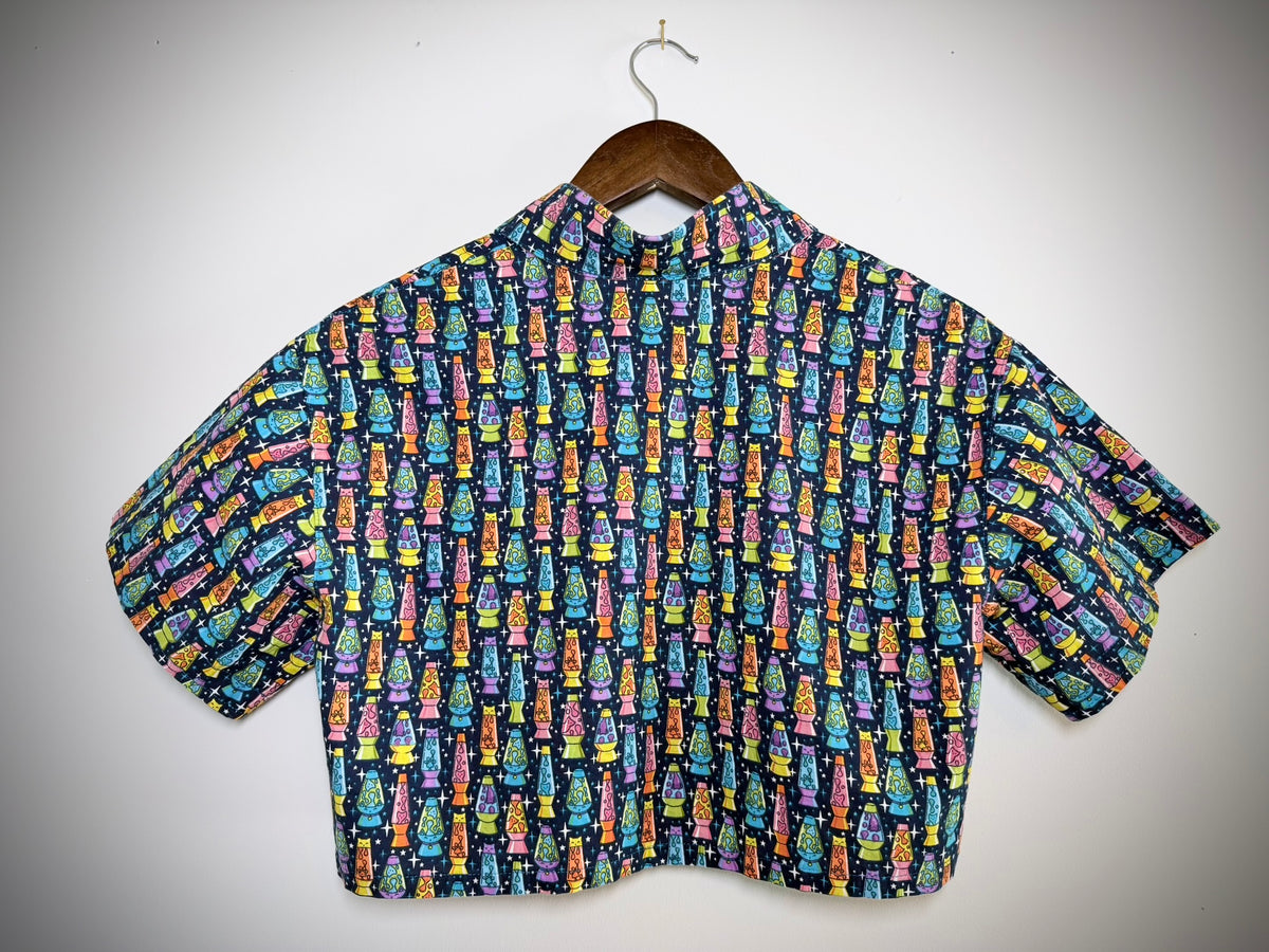 Cosmic Lava Cat Studio Button-Up